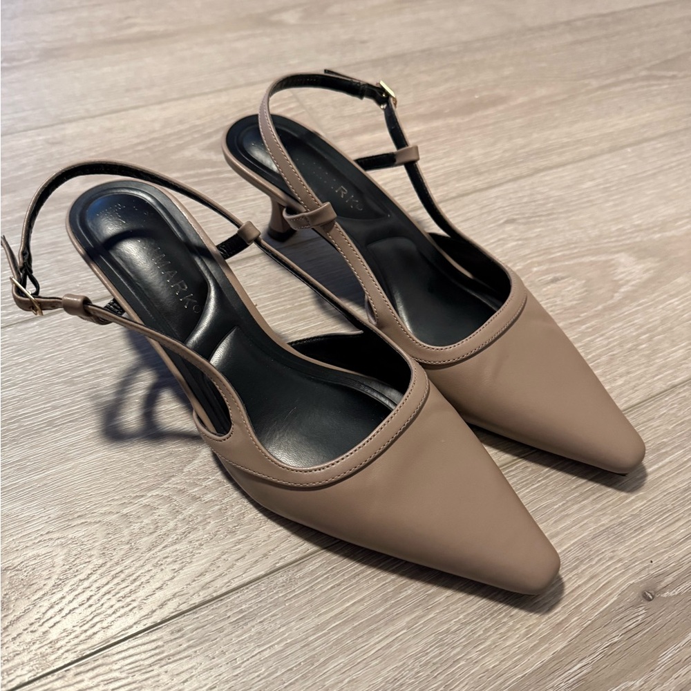 Slingback Kitten Heels